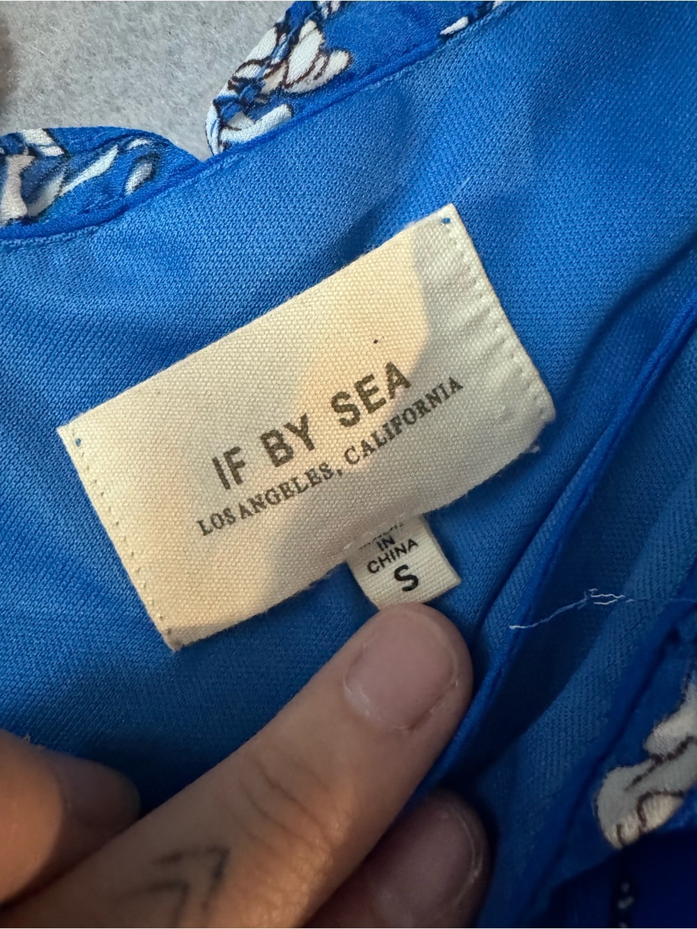 If By Sea-Anthro Brand Floral High-Low Maxi Dress Size Small - Picture 6 of 10